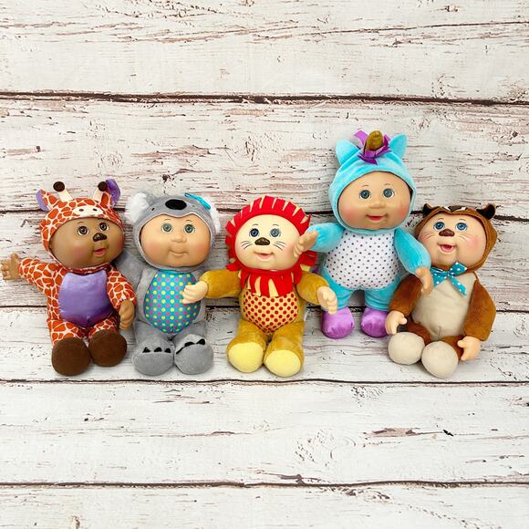 CABBAGE PATCH KIDS Animal Premie Doll Bundle of 5 - Picture 1 of 11